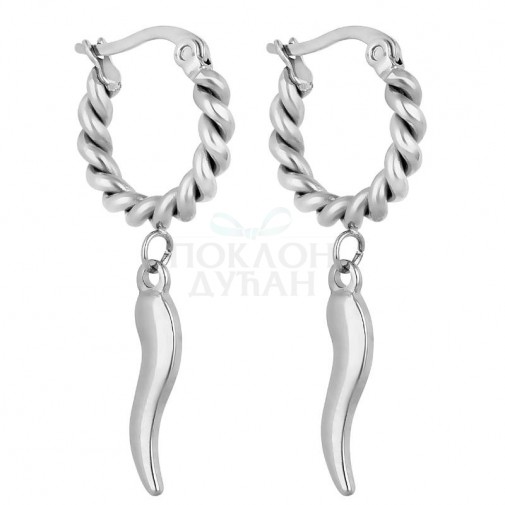 ŽENSKE SANTA BARBARA POLO SREBRNE MINDJUŠE OD HIRURŠKOG ČELIKA