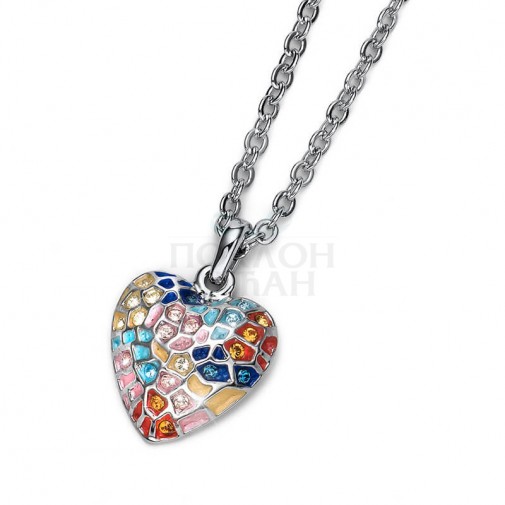 Ženski Oliver Weber Gaudi Heart Multi Lančić Sa Swarovski  Kristalima