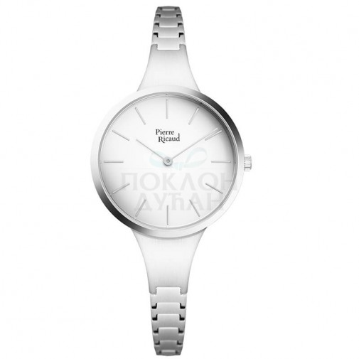Ženski Pierre Ricaud Quartz Indeks Srebrni Modni Ručni Sat Sa Srebrnim Metalnim Kaišem