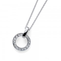 Ženski Oliver Weber Relax Crystal Lančić Sa Belim Swarovski Kristalnim Priveskom