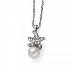 Ženski Oliver Weber Pearl Mare Lančić Sa Belim Swarovski Perla Priveskom