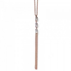 ŽENSKI OLIVER WEBER SPECTRUM ROSEGOLD WHITE ZIRCON LANČIĆ SA SWAROVSKI BELIM CIRKONIMA