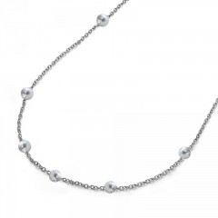 Ženski Oliver Weber Pearling Lančić Sa Belim Swarovski Perlama