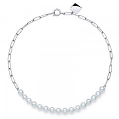 ŽENSKA OLIVER WEBER ASPECT PEARL STE OGRLICA SA BELIM SWAROVSKI PERLAMA