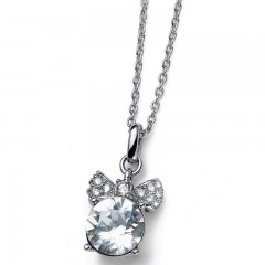 ŽENSKI OLIVER WEBER PREZZY CRYSTAL LANČIĆ SA BELIM SWAROVSKI KRISTALNIM PRIVESKOM