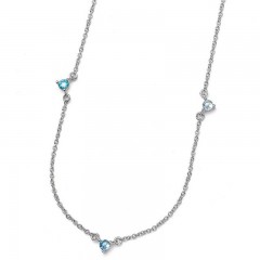 ŽENSKI OLIVER WEBER WISPY BLUE ZIRCON LANČIĆ SA PLAVIM SWAROVSKI CIRKONIMA