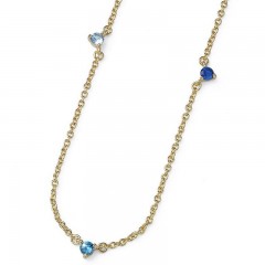 ŽENSKI OLIVER WEBER WISPY GOLD BLUE ZIRCON SA PLAVIM SWAROVSKI CIRKONIMA