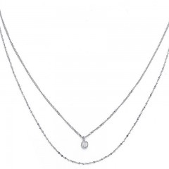 ŽENSKA OLIVER WEBER TUNE CRYSTAL STE OGRLICA SA BELIM SWAROVSKI KRISTALOM