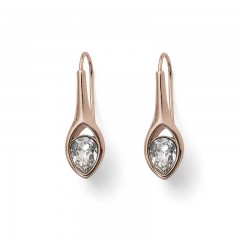 Ženske Oliver Weber Breathe Crystal Roze Zlatne Mindjuše Sa Swarovski Belim Kristalom
