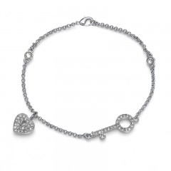 Ženska Oliver Weber Treasure Crystal Narukvica Sa Swarovski Belim Kristalom