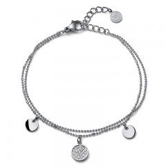 Ženska Oliver Weber Radio STE Narukvica Sa Belim Swarovski Kristalima