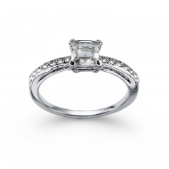 Ženski Oliver Weber Private Crystal Prsten Sa Swarovski Belim Kristalom XL 62 mm