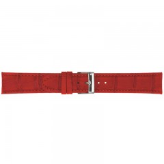 Crveni Poletto Matt Guinea Calf Kožni Kaiš Za Sat