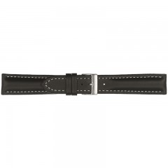 Crni Poletto Cosmos Waterproof Kožni Kaiš Za Sat