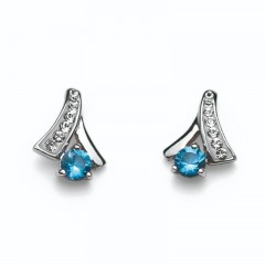 ŽENSKE OLIVER WEBER NICE 925AG BLUE ZIRCON MINDJUŠE SA SWAROVSKI KRISTALIMA