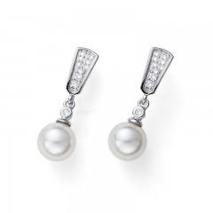 Ženske Oliver Weber Duchesse 925AG Mindjuše Sa Belim Swarovski Perlama