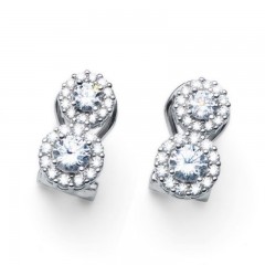 ŽENSKE OLIVER WEBER BEST DOUBLE 925AG ZIRCON MINDJUŠE SA SWAROVSKI KRISTALIMA