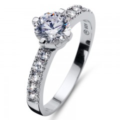 ŽENSKI OLIVER WEBER RELATE 925AG ZIRCON PRSTEN SA SWAROVSKI KRISTALIMA M