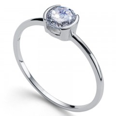 ŽENSKI OLIVER WEBER TINY 925AG ZIRCON PRSTEN SA SWAROVSKI KRISTALOM M