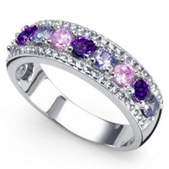 ŽENSKI OLIVER WEBER BALANCE 925AG ZIRCON PRSTEN SA SWAROVSKI KRISTALOM M