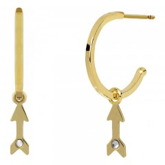 ŽENSKE VICTORIA CRUZ ARECA ARROW GOLD MINDJUŠE SA SWAROVSKI BELIM KRISTALOM