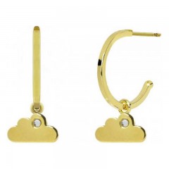 ŽENSKE VICTORIA CRUZ ARECA CLOUD GOLD MINDJUŠE SA SWAROVSKI BELIM KRISTALOM