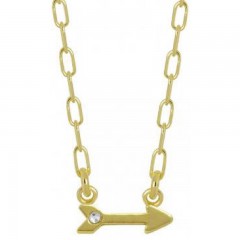 ŽENSKI VICTORIA CRUZ ARECA ARROW GOLD LANČIĆ SA SWAROVSKI BELIM KRISTALOM