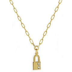 ŽENSKI VICTORIA CRUZ SAN VALENTIN GOLD LANČIĆ SA KATANAC PRIVESKOM