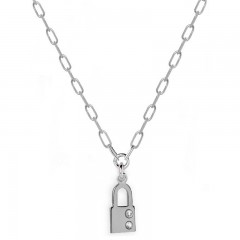 ŽENSKI VICTORIA CRUZ SAN VALENTIN SREBRNI LANČIĆ SA KATANAC PRIVESKOM