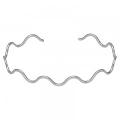 ŽENSKA VICTORIA CRUZ AMBER CURVED SREBRNA NARUKVICA