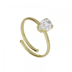 ŽENSKI VICTORIA CRUZ EUNOIA CRYSTAL GOLD PRSTEN SA SWAROVSKI KRISTALOM