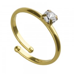 ŽENSKI VICTORIA CRUZ WELL-LOVED CRYSTAL GOLD PRSTEN SA SWAROVSKI KRISTALOM