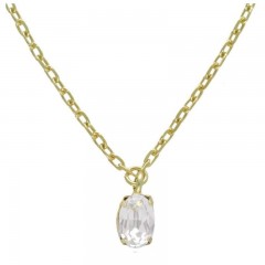 ŽENSKA VICTORIA CRUZ GEMMA CRYSTAL GOLD OGRLICA SA SWAROVSKI KRISTALIMA