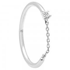 ŽENSKI PD PAOLA NIA SREBRNI PRSTEN SA BELIM CIRKONOM
