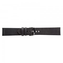 Crni Kožni Kaiš Za Sat Bramante Cuoio Oil Black Morellato Standard