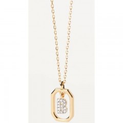 ŽENSKA PD PAOLA LETTER B ZLATNA OGRLICA SA POZLATOM 18 K