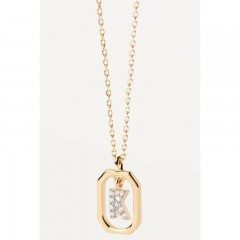 ŽENSKA PD PAOLA LETTER K ZLATNA OGRLICA SA POZLATOM 18 K