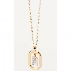 ŽENSKA PD PAOLA LETTER R ZLATNA OGRLICA SA POZLATOM 18 K