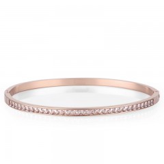 ŽENSKA FREELOOK ROZE ZLATNA NARUKVICA OD HIRURŠKOG ČELIKA