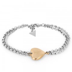 ŽENSKA FREELOOK SREBRNA ZLATNA NARUKVICA OD HIRURŠKOG ČELIKA