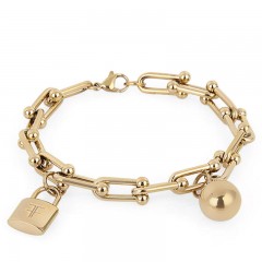 ŽENSKA FREELOOK ZLATNA NARUKVICA OD HIRURŠKOG ČELIKA