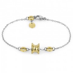 ŽENSKA FREELOOK SREBRNA ZLATNA NARUKVICA OD HIRURŠKOG ČELIKA