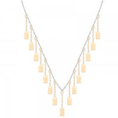 ŽENSKA FREELOOK SREBRNA ZLATNA OGRLICA OD HIRURŠKOG ČELIKA