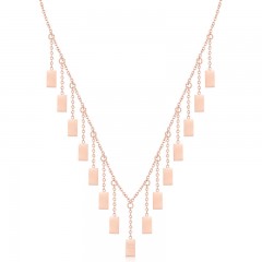 ŽENSKA FREELOOK ROZE ZLATNA OGRLICA OD HIRURŠKOG ČELIKA