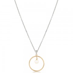 ŽENSKA FREELOOK SREBRNA ZLATNA OGRLICA OD HIRURŠKOG ČELIKA