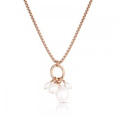 ŽENSKA FREELOOK ROZE ZLATNA OGRLICA OD HIRURŠKOG ČELIKA