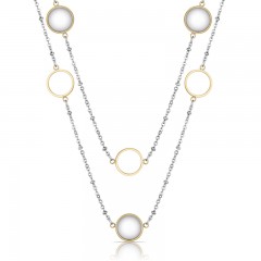 ŽENSKA FREELOOK SREBRNA ZLATNA OGRLICA OD HIRURŠKOG ČELIKA