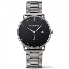 Paul Hewitt Grand Atlantic Line Crni Metalik Sivi Ručni sat sa metalnim kaišem