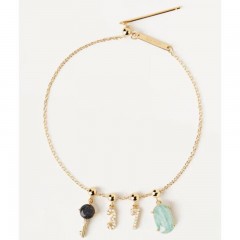 ŽENSKA PD PAOLA CHARMS ZLATNA NARUKVICA SA POZLATOM 18K