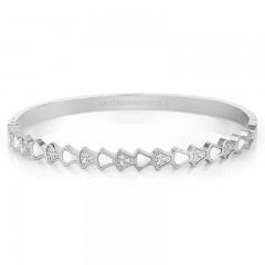 ŽENSKA SANTA BARBARA POLO SREBRNA NARUKVICA OD HIRURŠKOG ČELIKA